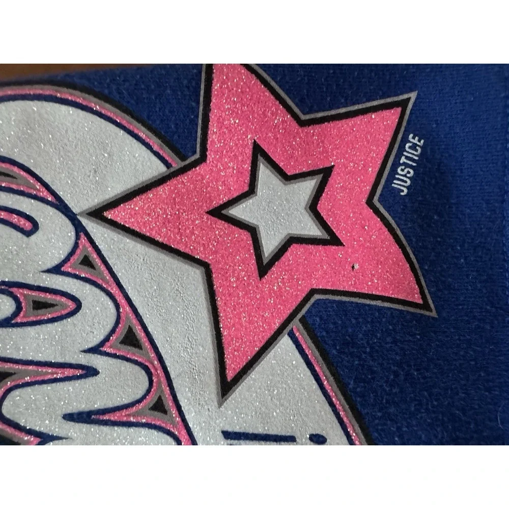 Vintage Justice Shorts Girls 8 Blue  DANCE Active Varsity Athleisure Lounge Cozy